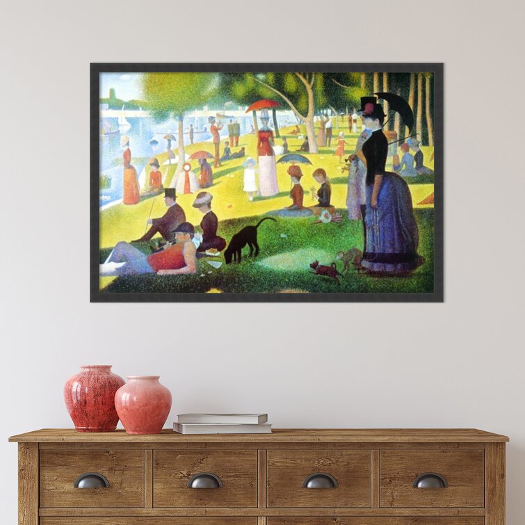 Sunday Afternoon on the Island of La Grande Jatte 1884 1886 by Georges Seurat Framed Painting Print